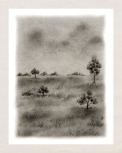 Print 404- Collection paysage fusain noir & blanc