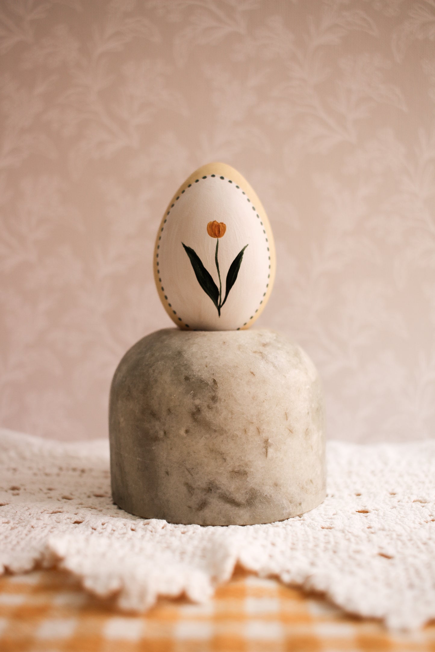 Hand-Painted Decorative Egg - Spring 2025 Collection No. 28 by Natasha Prévost