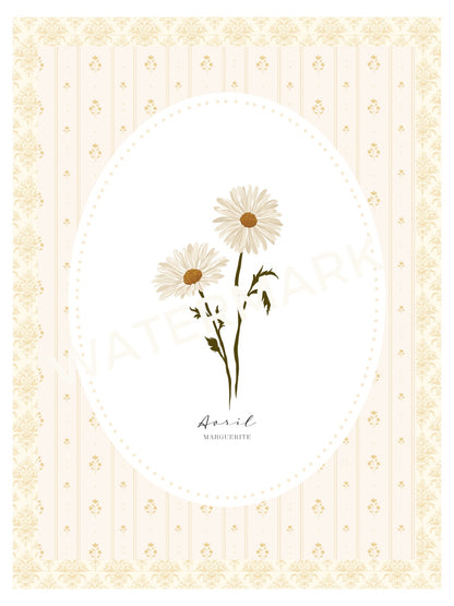 Art Print 536- Birth Flower series by Natasha Prévost