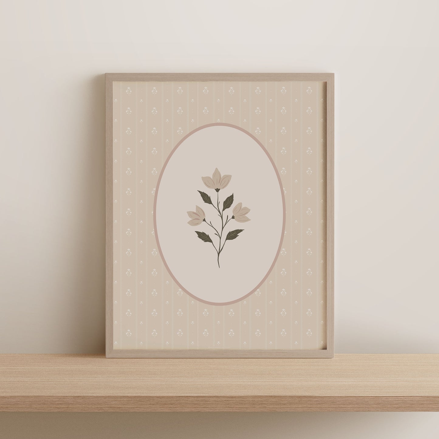 Print 394-Branche fleurie & motif