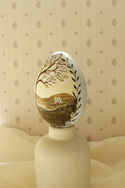 Hand-Painted Decorative Egg- Spring 2026 Collection by Natasha Prévost-No.22