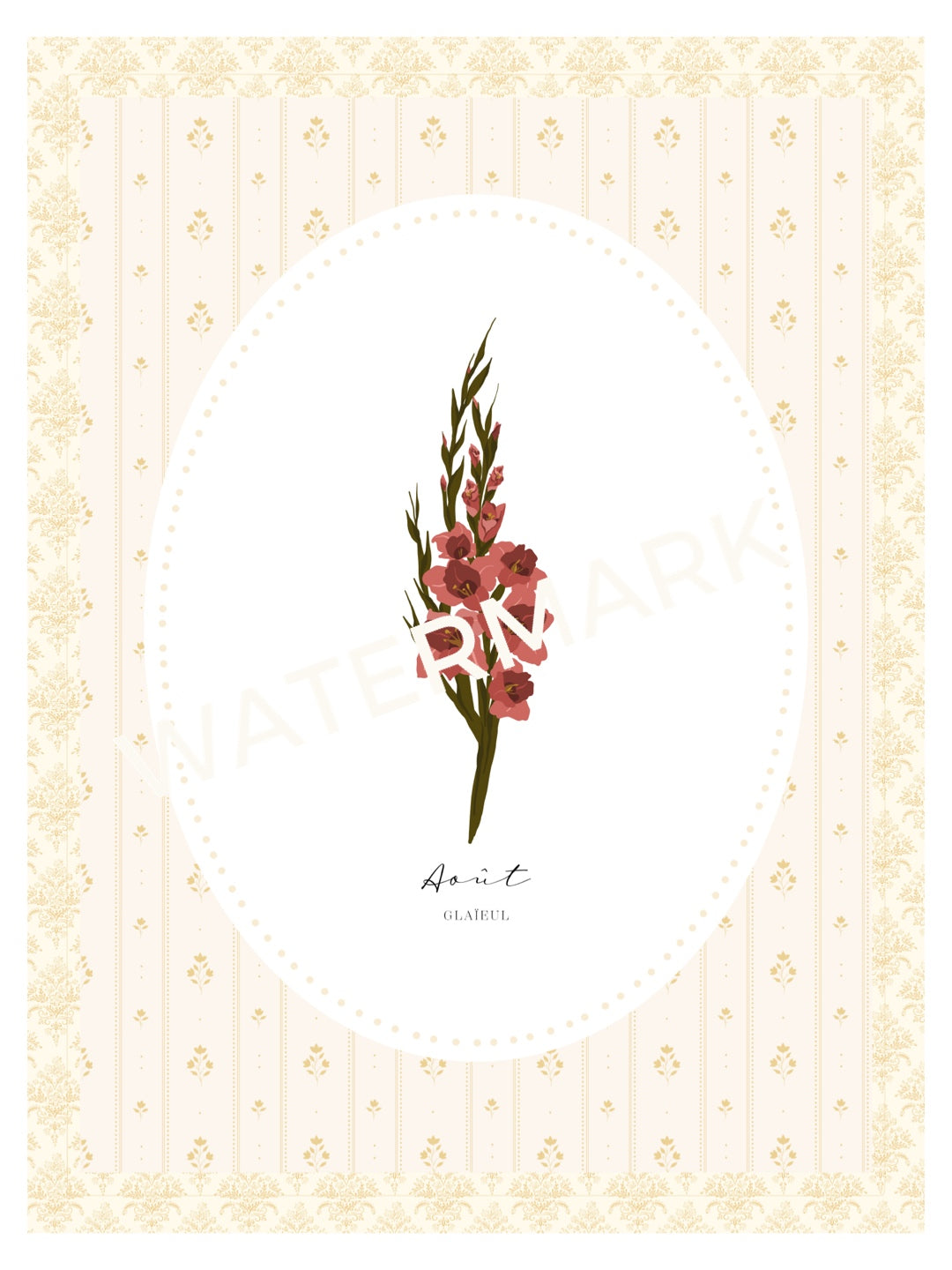Art Print 540- Birth Flower series by Natasha Prévost