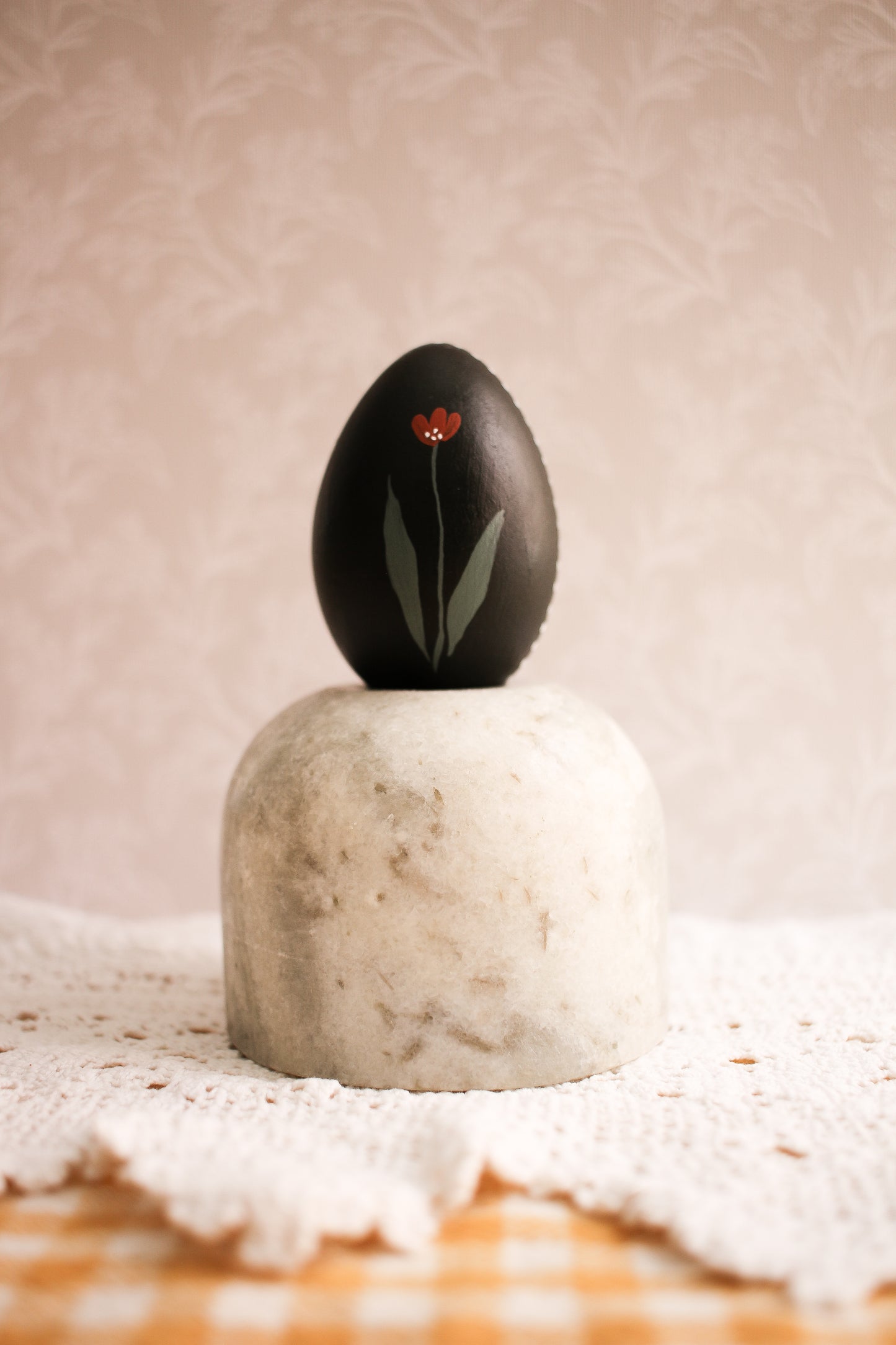 Hand-Painted Decorative Egg No.6 - Spring 2025 Collection by Natasha Prévost
