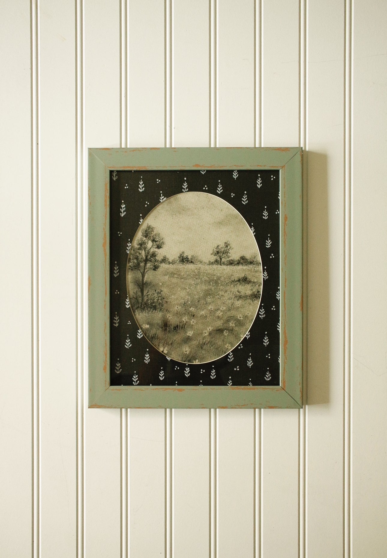 Print avec cadre & passe-partout illustré-41