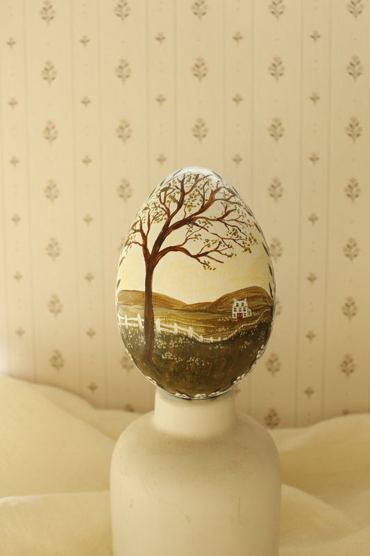 Hand-Painted Decorative Egg- Spring 2026 Collection by Natasha Prévost-No.22