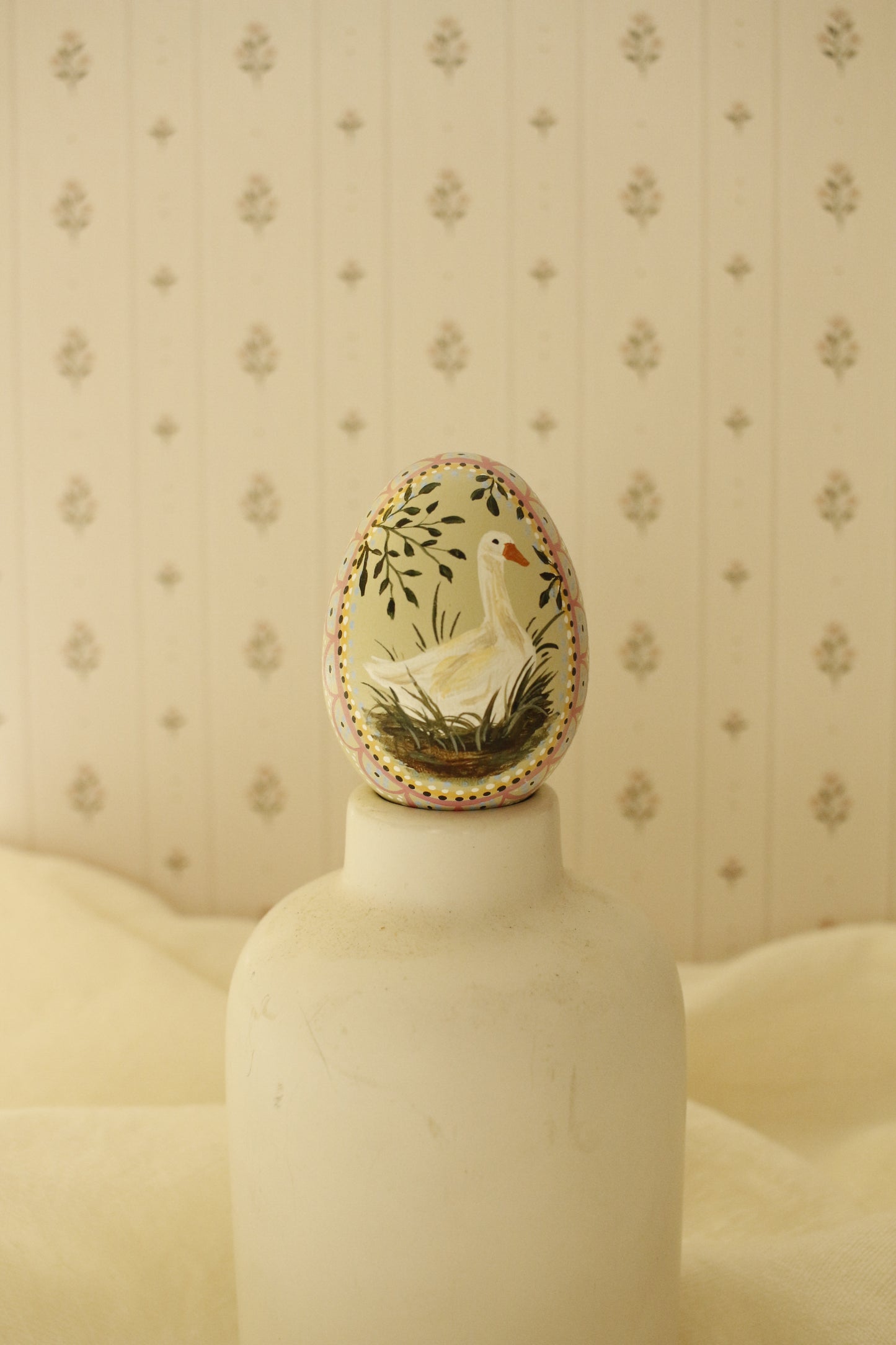 Hand-Painted Decorative Egg- Spring 2026 Collection by Natasha Prévost-No.15