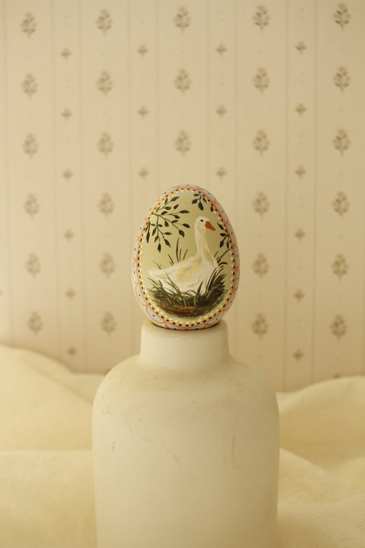 Hand-Painted Decorative Egg- Spring 2026 Collection by Natasha Prévost-No.15