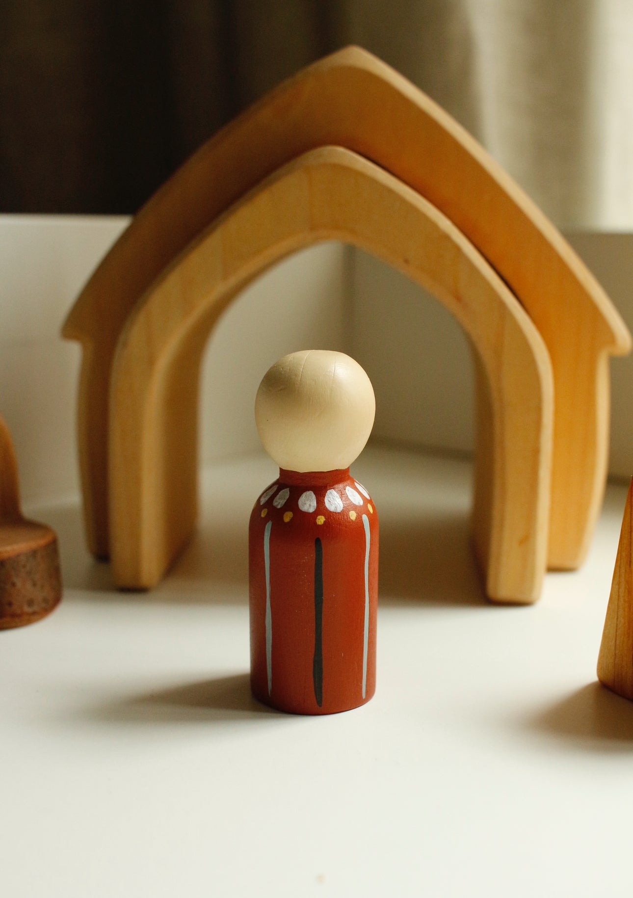 Hand-Illustrated Wooden Figurines by Natasha Prévost
