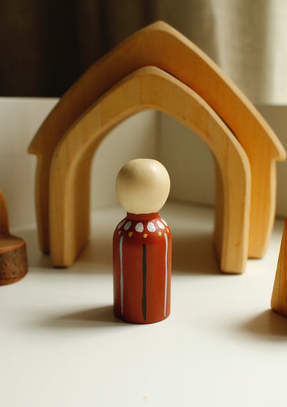 Hand-Illustrated Wooden Figurines by Natasha Prévost