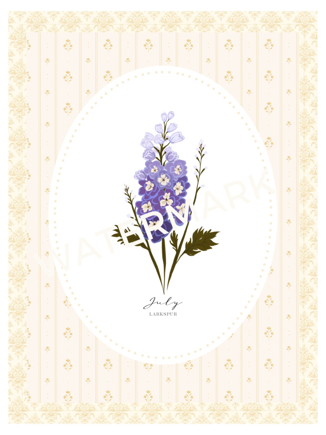 Art Print 539- Birth Flower series by Natasha Prévost