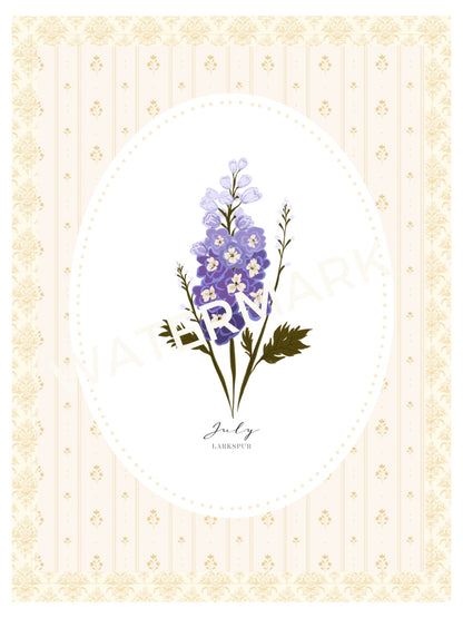 Art Print 539- Birth Flower series by Natasha Prévost