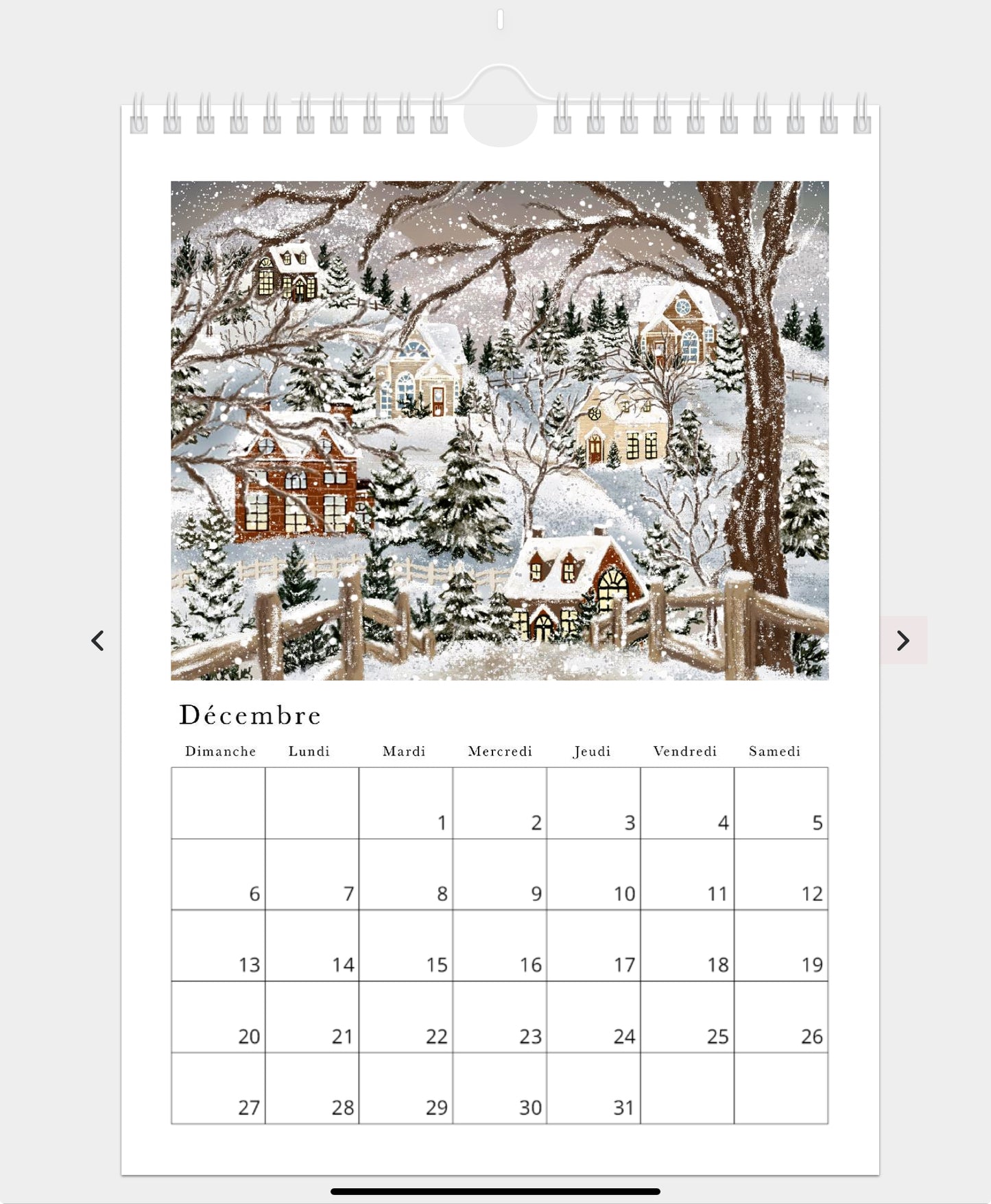 2026 Illustrated Calendar by Natasha Prévost
