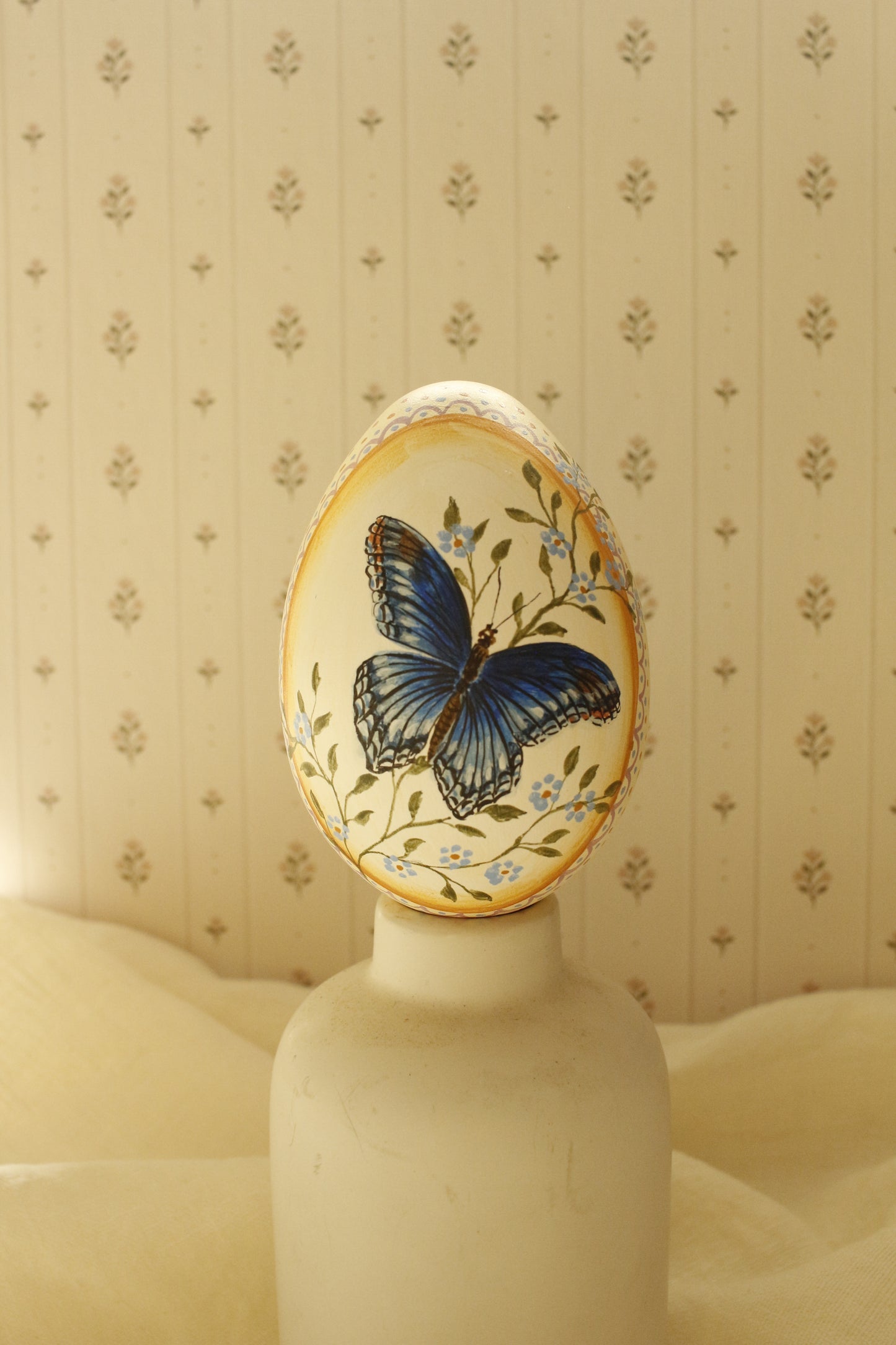 Hand-Painted Decorative Egg- Spring 2026 Collection by Natasha Prévost-No.19