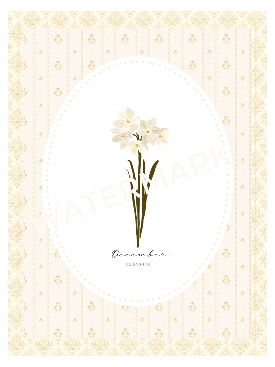 Art Print 544- Birth Flower series by Natasha Prévost