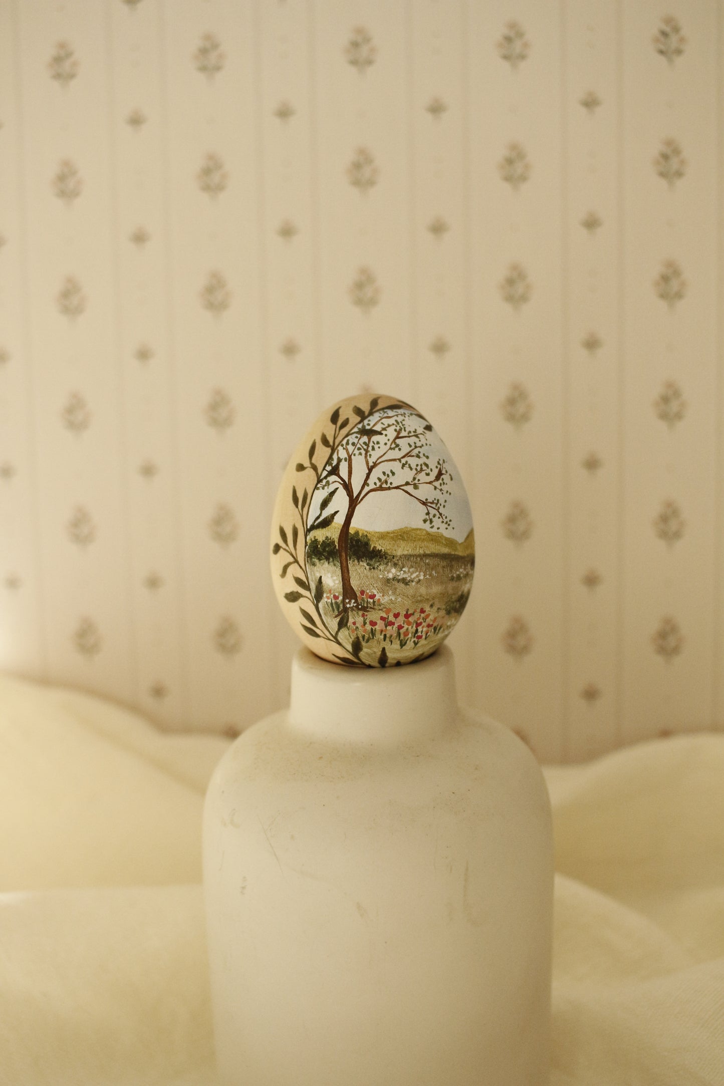 Hand-Painted Decorative Egg- Spring 2026 Collection by Natasha Prévost-No.16