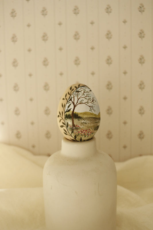 Hand-Painted Decorative Egg- Spring 2026 Collection by Natasha Prévost-No.16