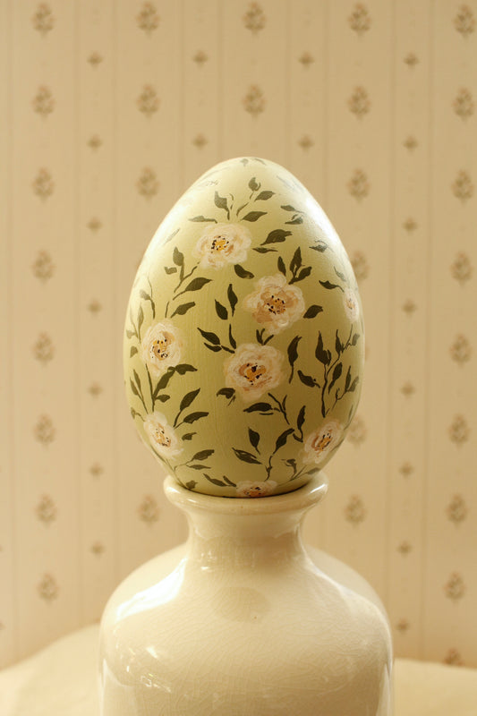 Hand-Painted Decorative Egg- Spring 2026 Collection by Natasha Prévost-No.24