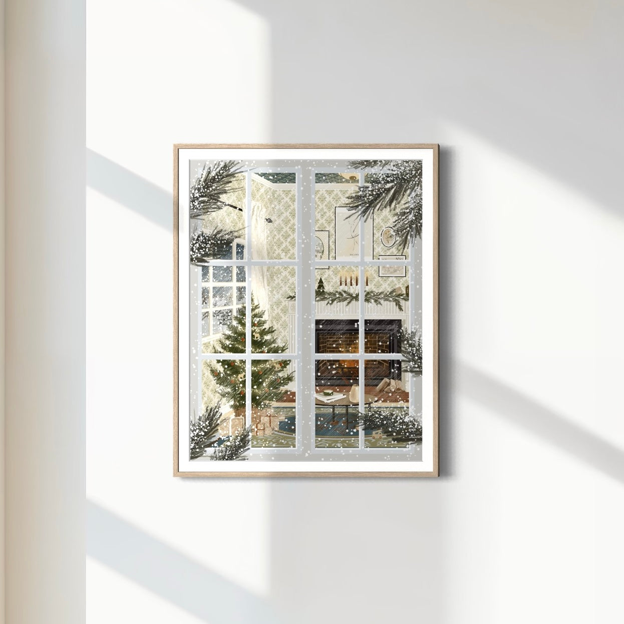 Print 521-Cozy Fireplace/Window Edition