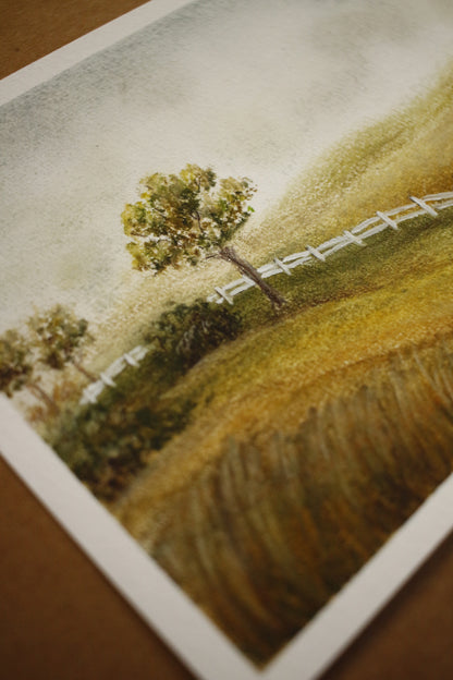 Tableau original-Little white fence