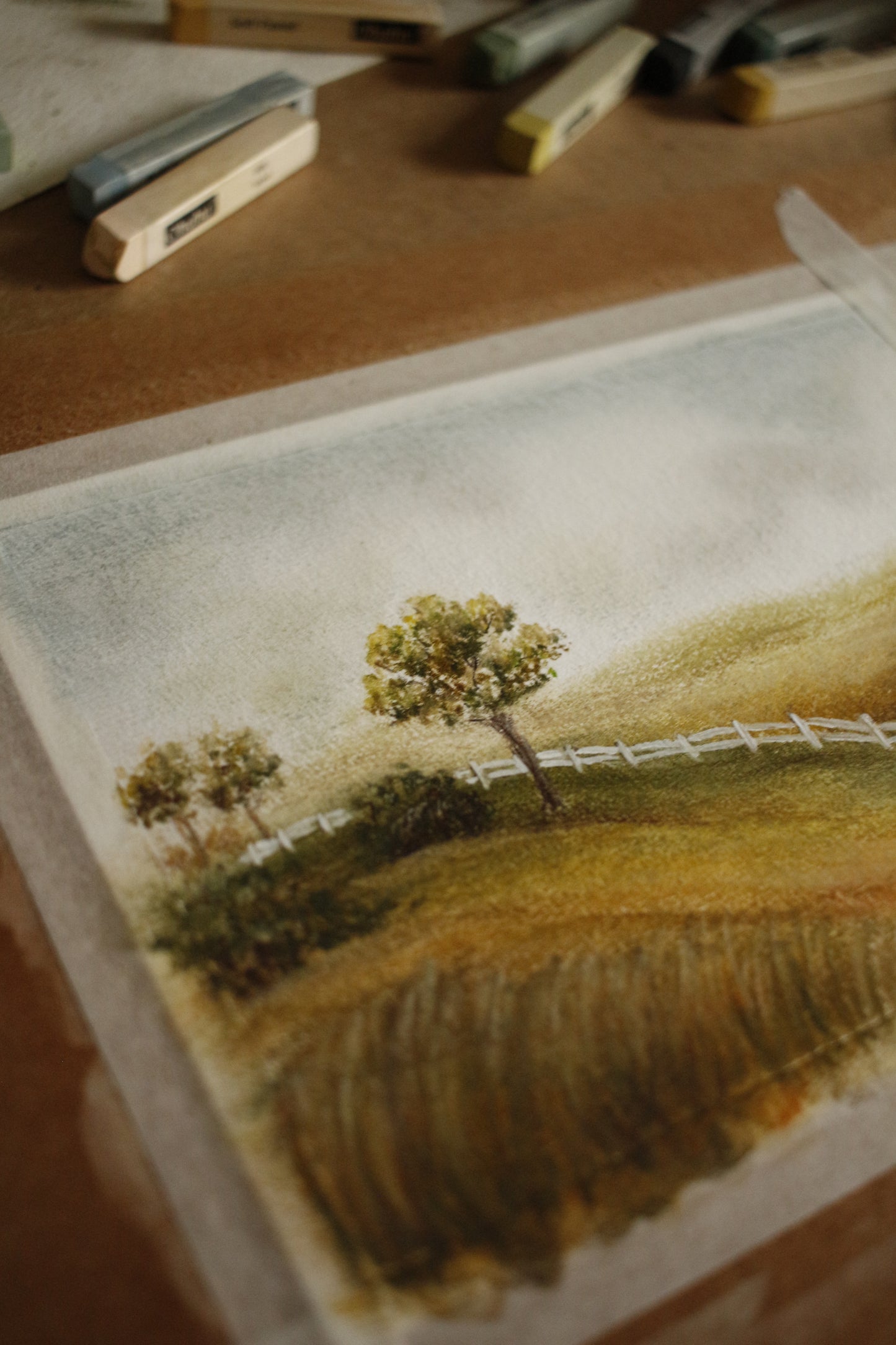 Tableau original-Little white fence