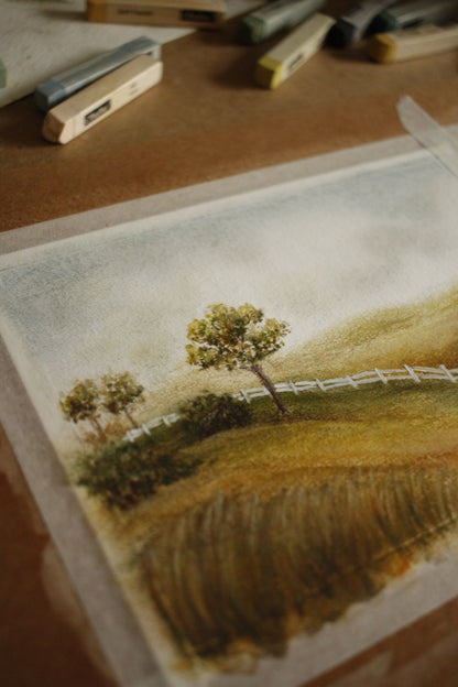 Tableau original-Little white fence