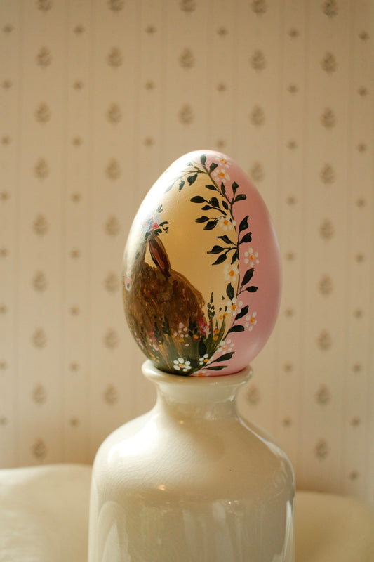 Hand-Painted Decorative Egg- Spring 2026 Collection by Natasha Prévost-No.23