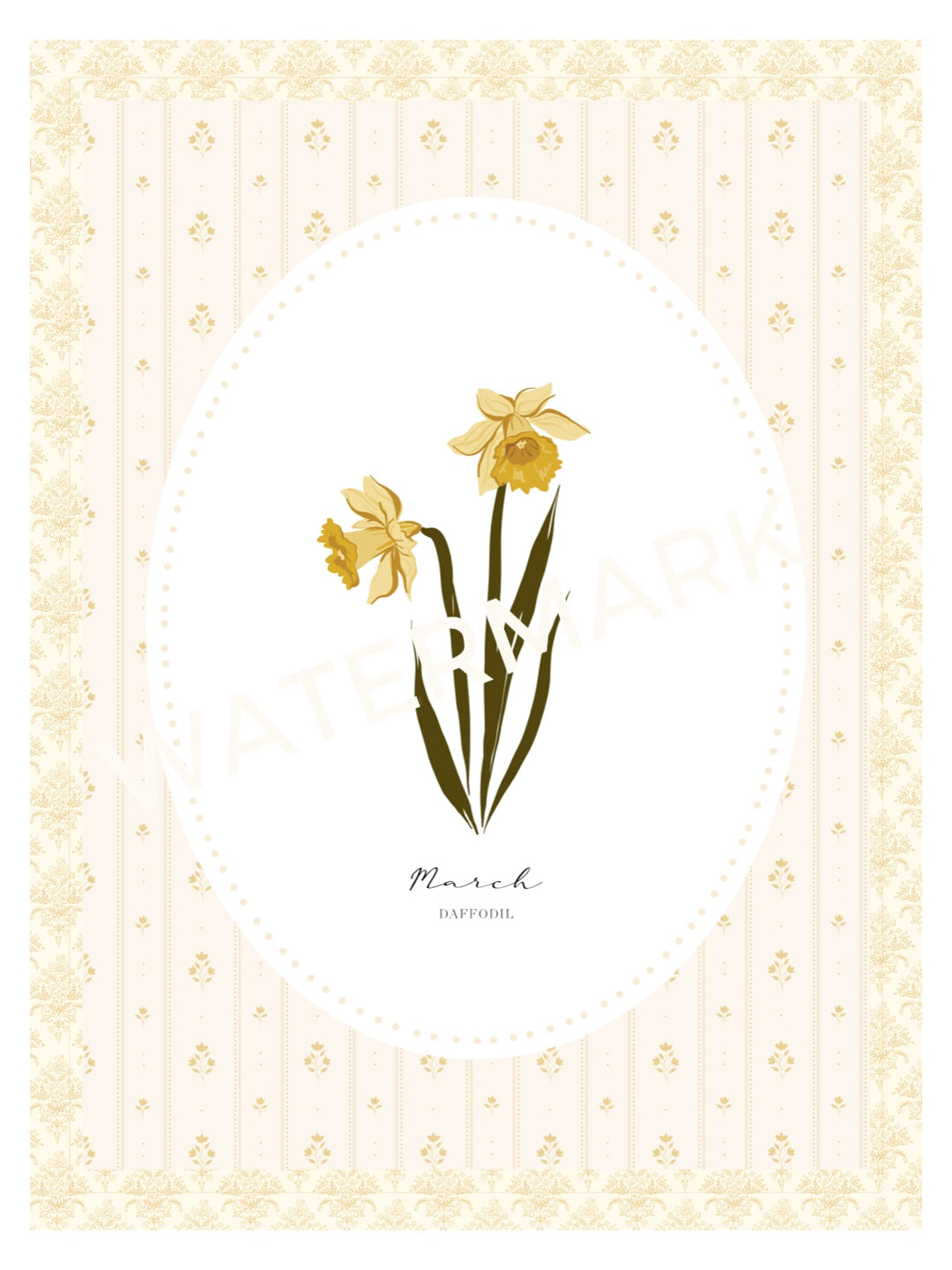 Art Print 535- Birth Flower series by Natasha Prévost