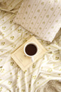Throw blanket-Vintage floral pattern/Green
