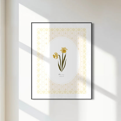 Art Print 535- Birth Flower series by Natasha Prévost