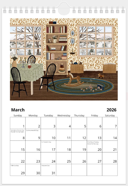 2026 Illustrated Calendar by Natasha Prévost