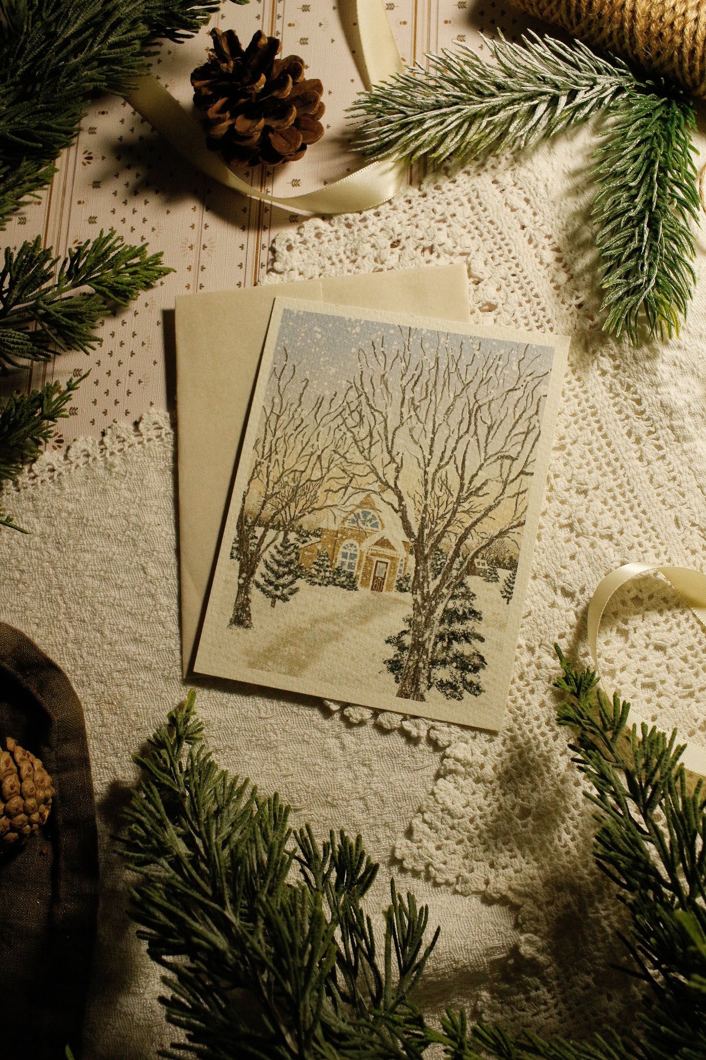 Art Print / Postcard with Envelope - 4"x6" - Textured Paper by Natasha Prévost