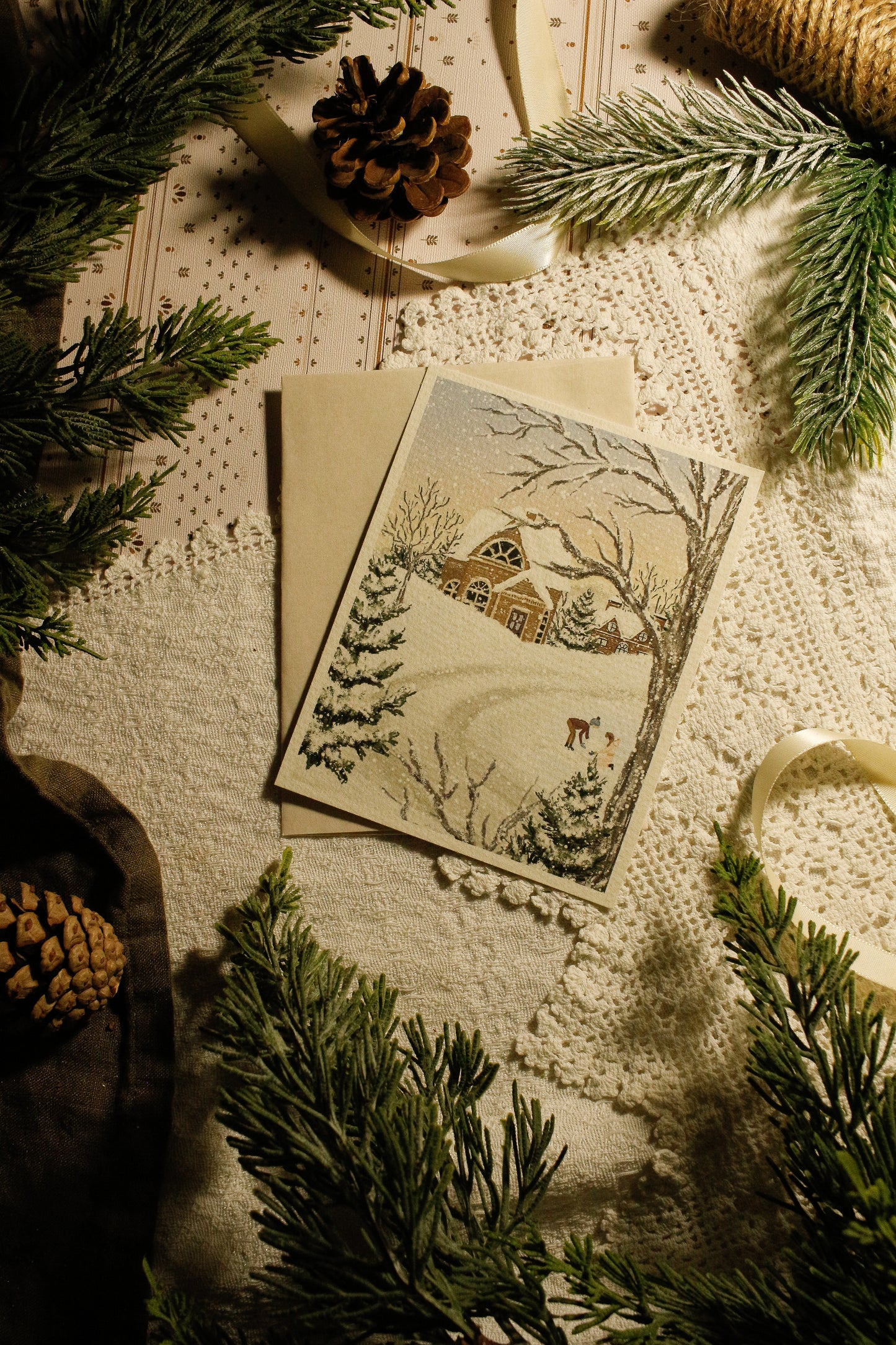 Art Print / Postcard with Envelope - 4"x6" - Textured Paper by Natasha Prévost