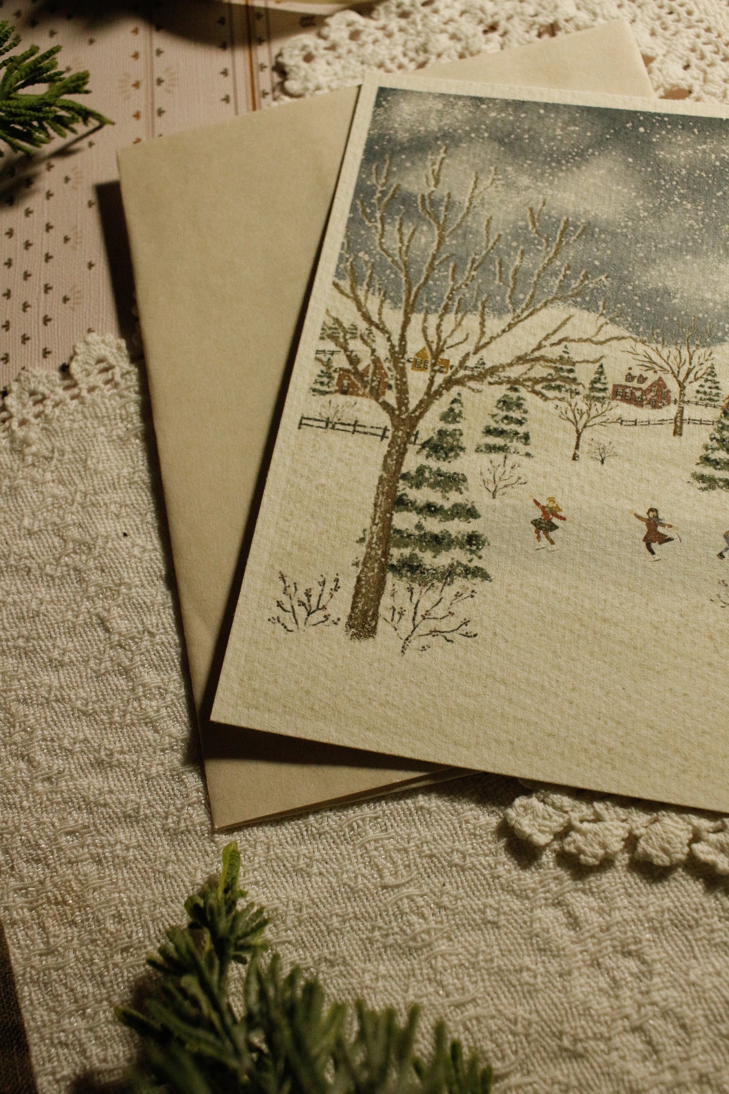 Art Print / Postcard with Envelope - 4"x6" - Textured Paper by Natasha Prévost