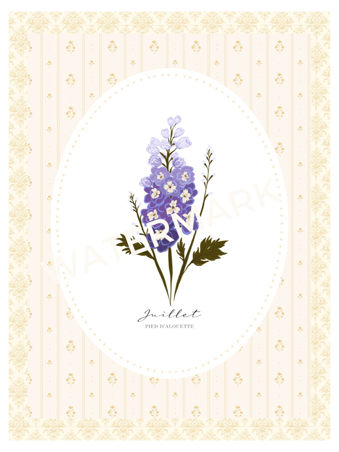 Art Print 539- Birth Flower series by Natasha Prévost