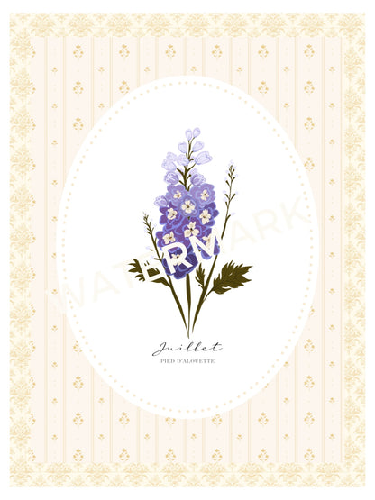 Art Print 539- Birth Flower series by Natasha Prévost