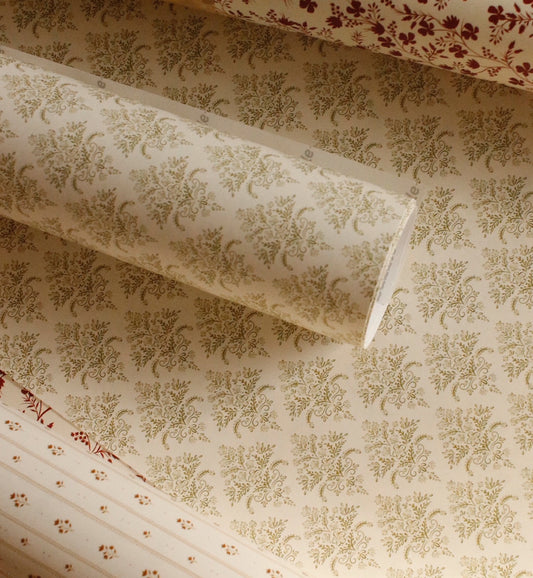 Wrapping paper-Vintage Flower Losanges