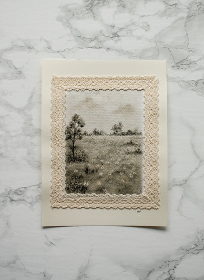 Art Print 466 - Print & Lace Series by Natasha Prévost