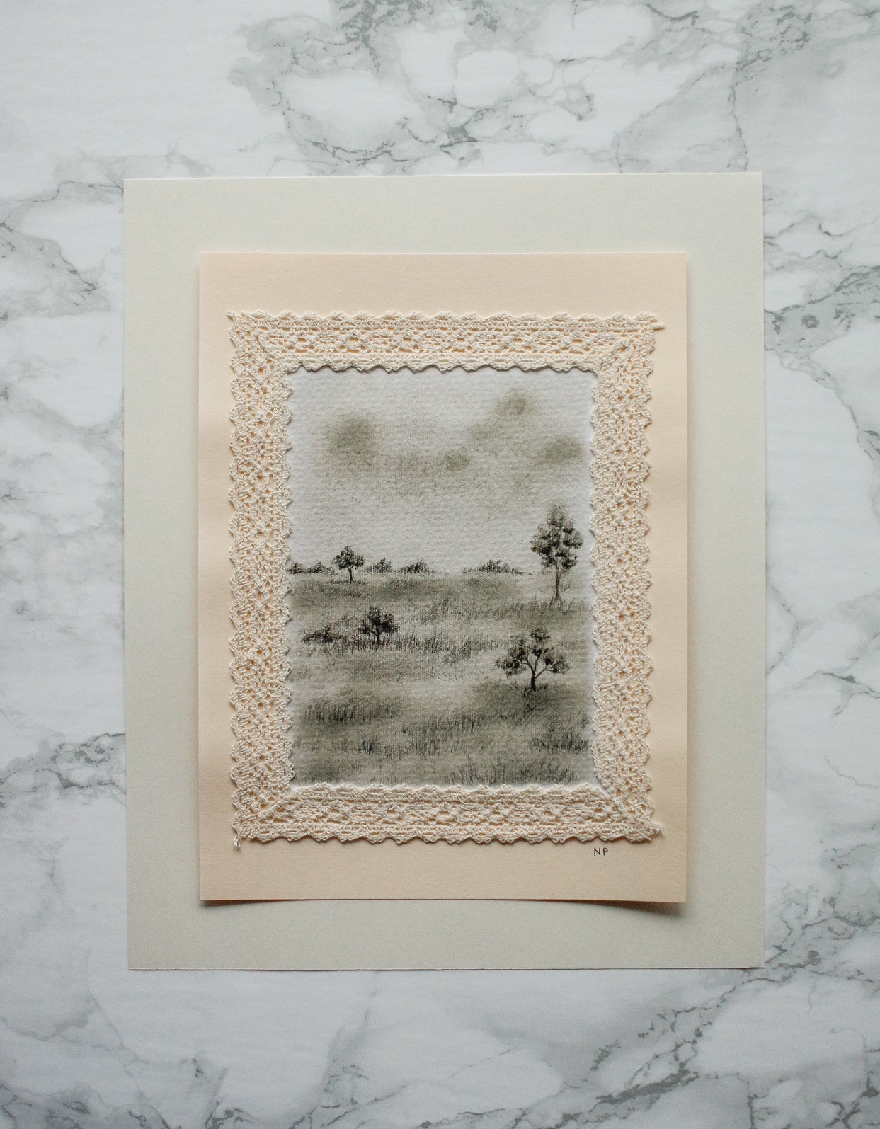 Art Print 462 - Print & Lace Series by Natasha Prévost