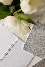 Notebook-Flower monochrome-blue