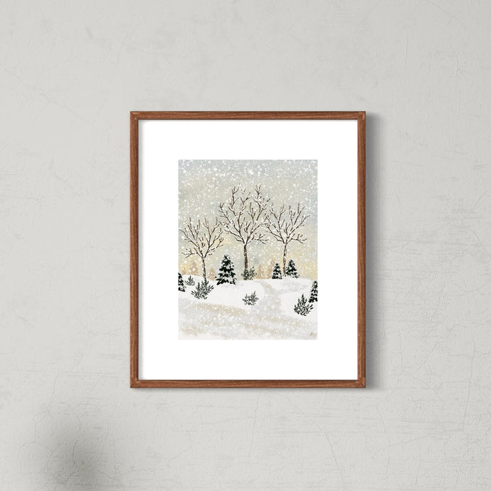 Print 384-Calm Snow in the Park-Day