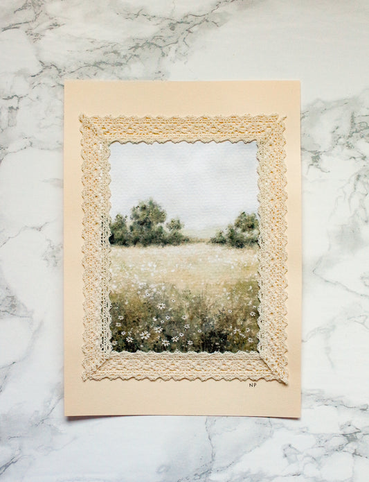 Art Print 469 - Print & Lace Series by Natasha Prévost