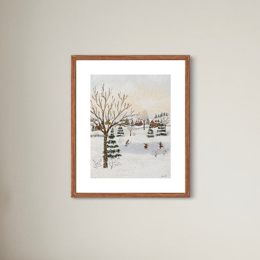 Print 386-Winter Day Landscape