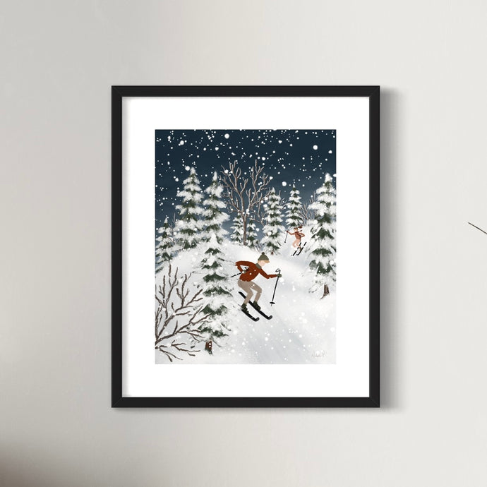 Print 389-Late Night Skiing