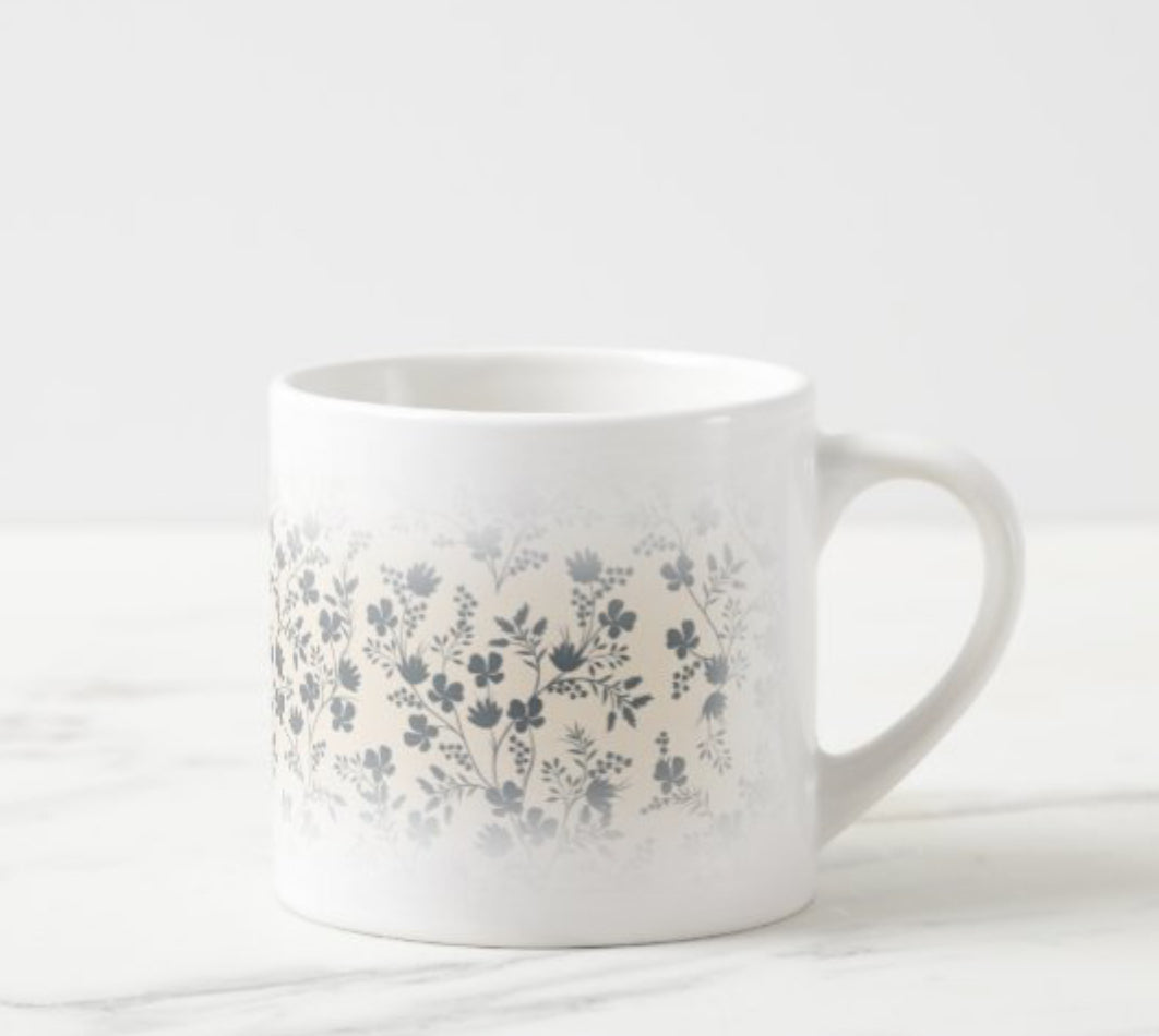 Ceramic Mug - Vines of paradies/navy blue