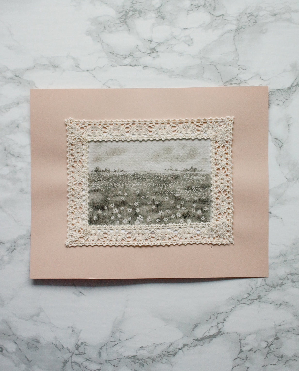 Art Print 461 - Print & Lace Series by Natasha Prévost