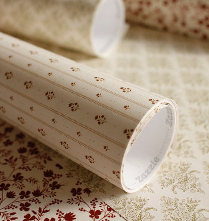 Wrapping paper-Vintage Floral Pattern