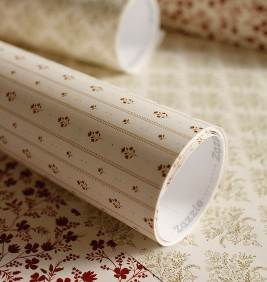 Wrapping paper-Vintage Floral Pattern