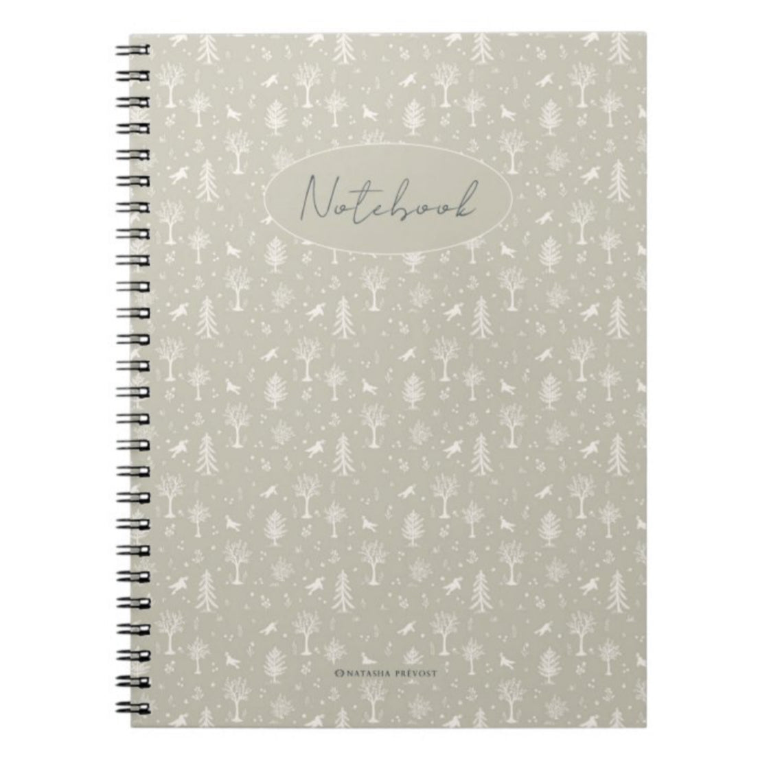 Illustrated Notebook - Forest & Birds by Natasha Prévost