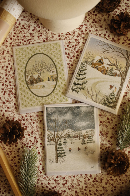 Art Print / Postcard sets with Envelope - 4"x6" - Textured Paper by Natasha Prévost