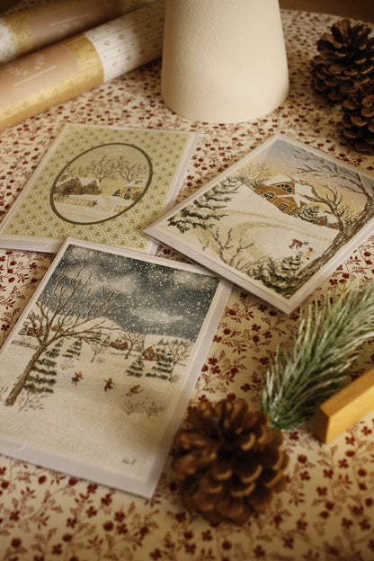 Art Print / Postcard sets with Envelope - 4"x6" - Textured Paper by Natasha Prévost